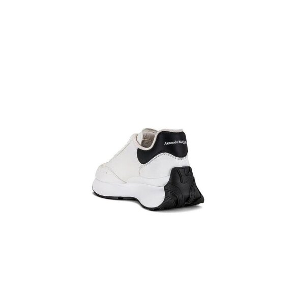 Alexander McQueen Sprint Runner Sneakers in White & Black 38 New with Box Womens - Picture 7 of 16